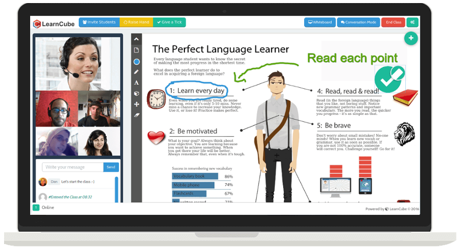 online teaching tools whiteboard